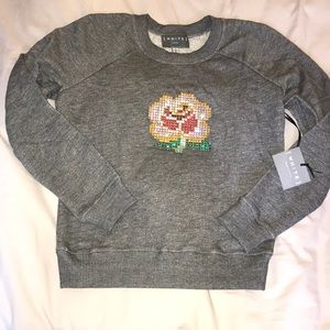 Crystal Flower Sweatshirt